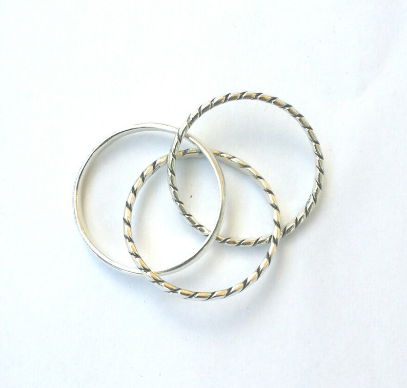 Handmade Sterling Silver Triplet Ring