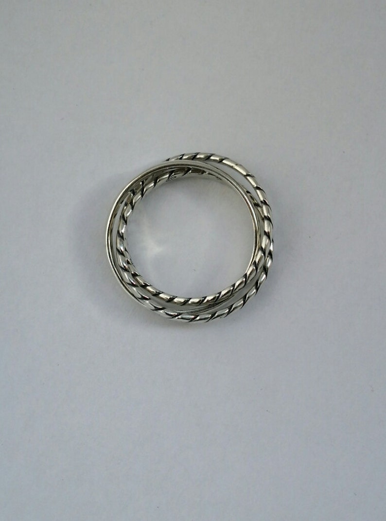 Handmade Sterling Silver Triplet Ring