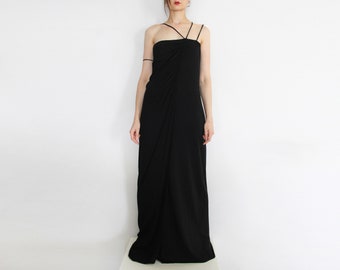 MARTIN MARGIELA White Label Minimalist Draped Gown