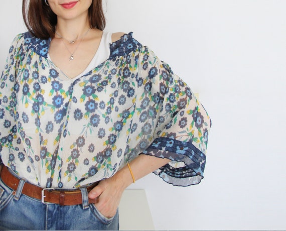 Y2K Diane Von Furstenberg Bohemian Pure Silk Chiff