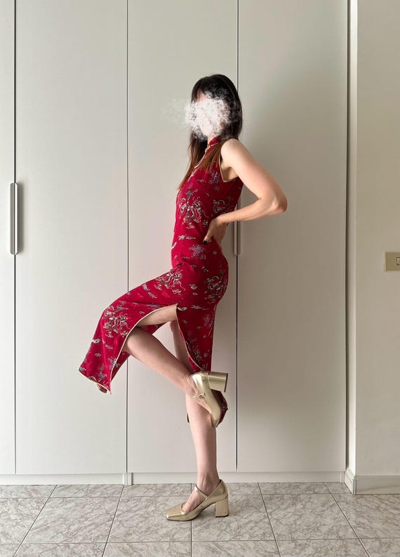 Vintage cheongsam midi dress Gem