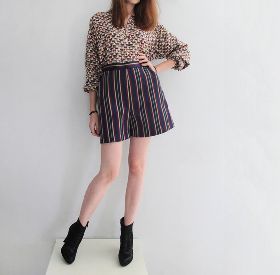 BYBLOS Vintage 90s Bermuda Pajama Shorts Striped p