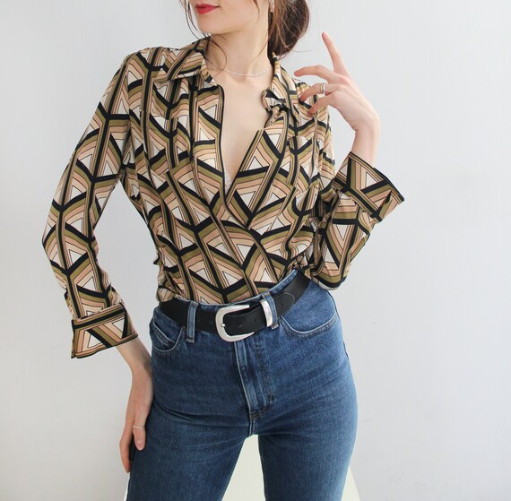 Y2K does the 70s DIANE VON FURSTENBERG Pure Silk O