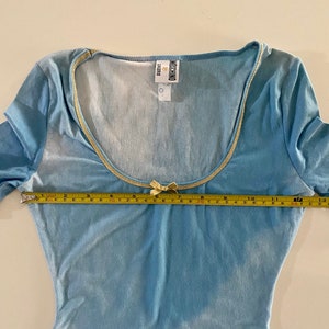 MOSCHINO Vintage 90s Light Blue Clouds Tie Dye Bodysuit - Etsy