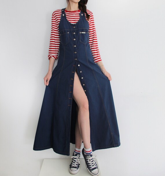 fitted pinafore dress