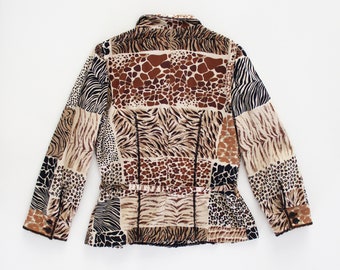 ジャケット Moschino Jacket With Animal Pattern Moschino Cheap Chic Zebra Jacket Animal Print | eBay