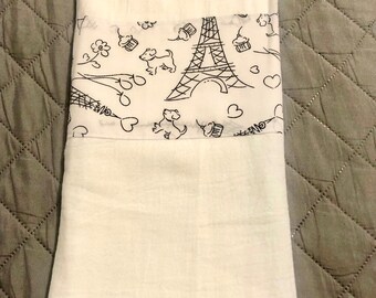 Flour Sack Towel Paris Theme New