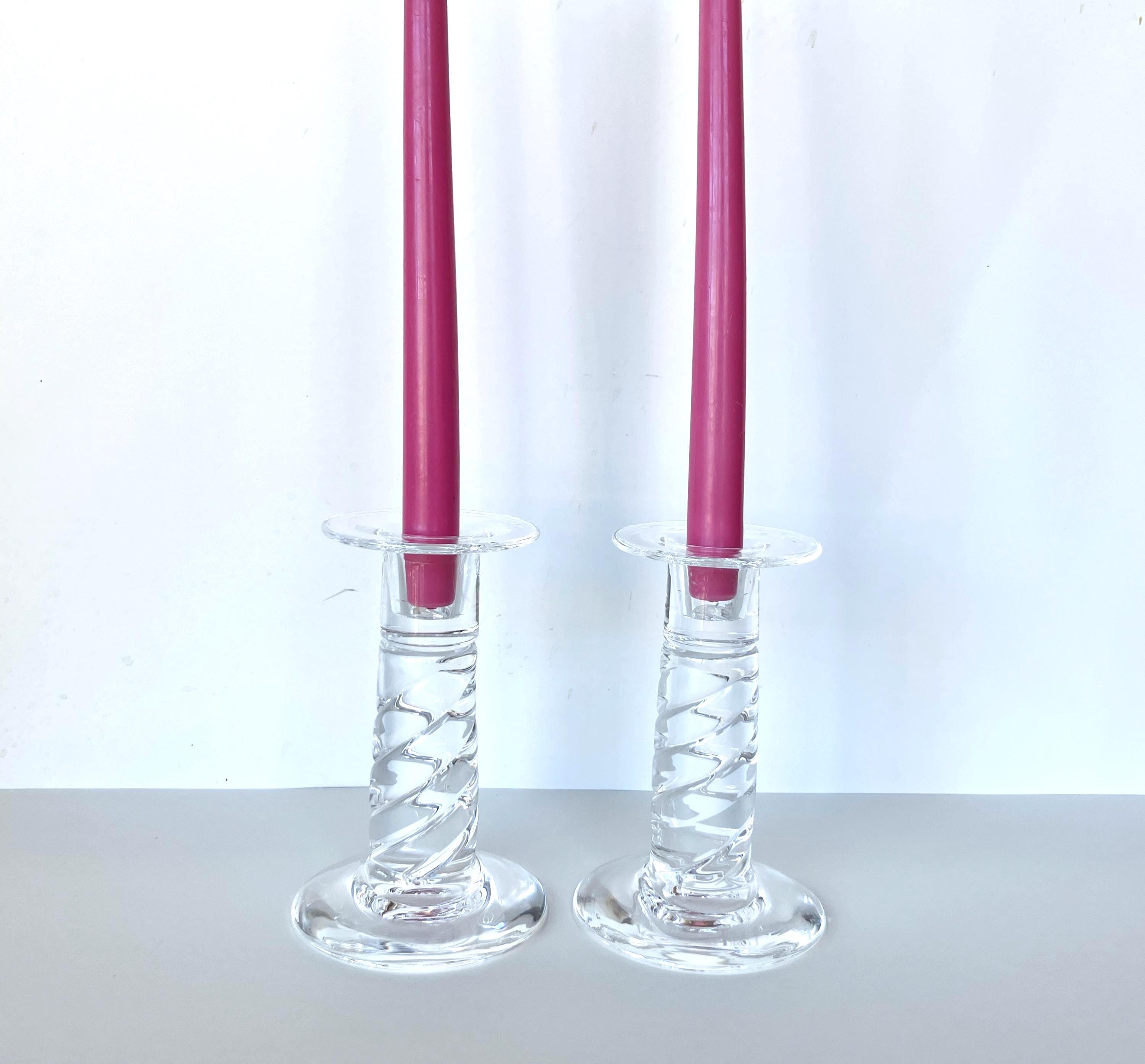Steuben Candlesticks - Etsy