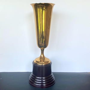 Vintage Dodge Trophies Chicago Brass Trophy: 18 5/8&quot; Tall, Celluloid Base