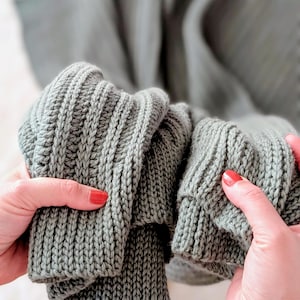 Crochet Blanket Pattern: Knit-Look Throw Textured Ribbed Afghan (English US PDF Pattern) + Video Tutorial