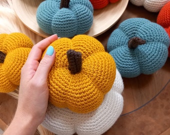 CROCHET PATTERN Modern Minimalist Pumpkins / Easy Fall Decoration Pumpkin PDF Tutorial / Thanksgiving Table Decoration Crochet Pattern