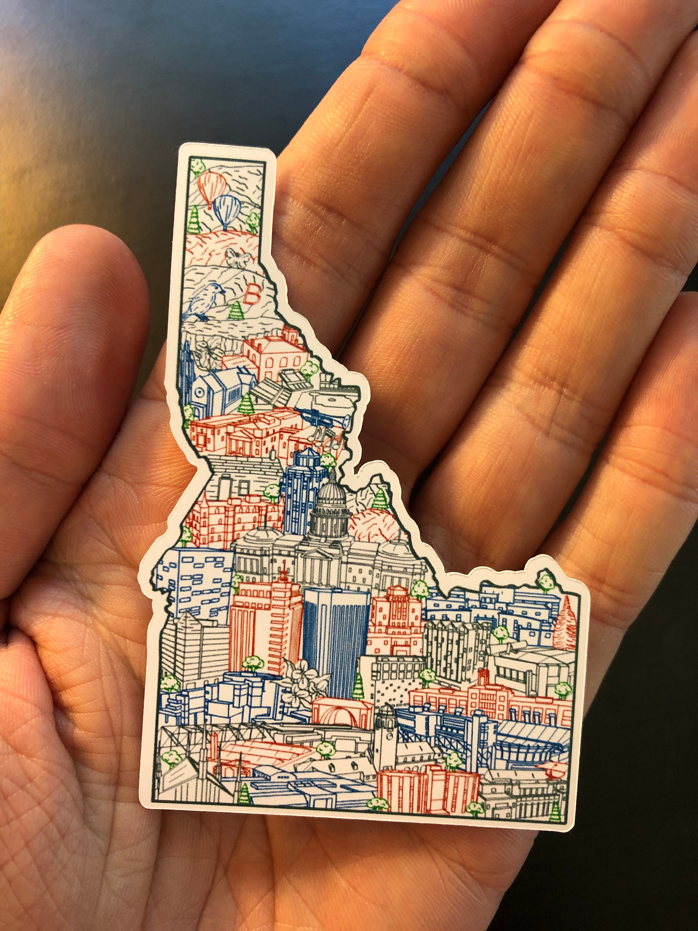 Boise ID Sticker or Laptop Boise Laptop Decal Boise State Etsy