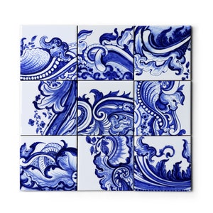 DELFT inspired blue and white ceramic tiles