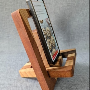 Wood Phone Stand | Recipe, E-Reader & Tablet Holder Stand
