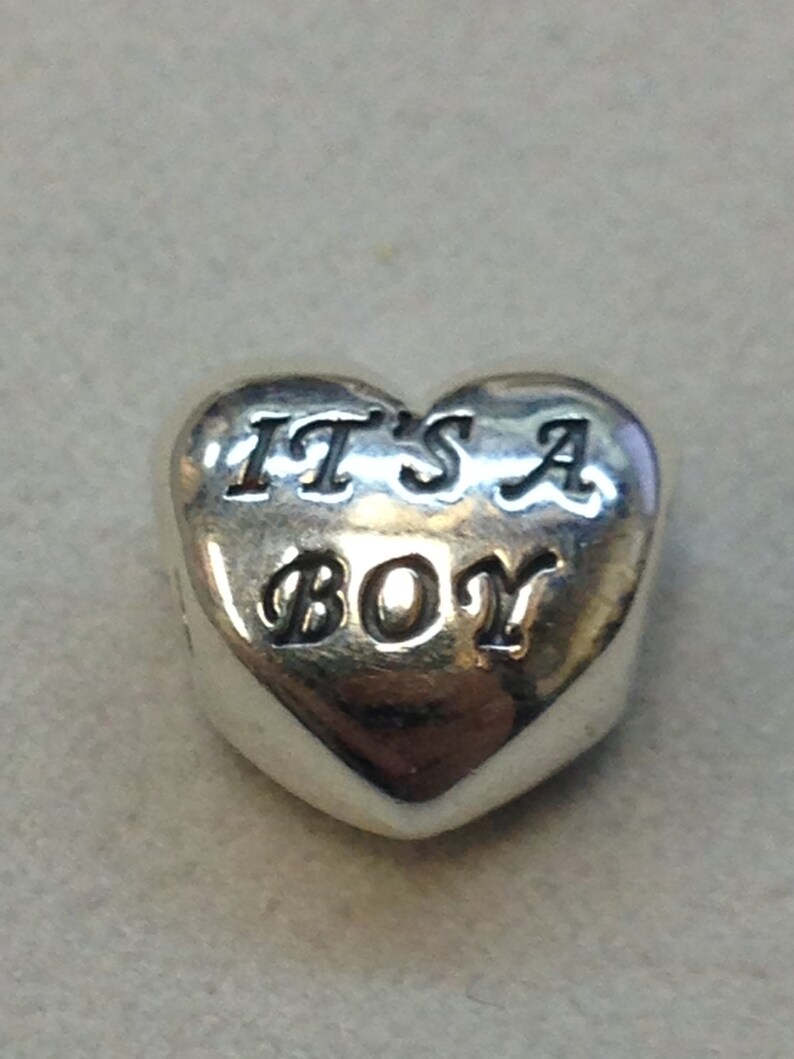 Authentic Pandora Silver Baby Boy Charm 791281CZB Etsy