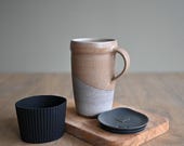 Ceramic travel mug, 16oz, Custom Engraving