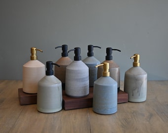 Handmade Soap Dispenser, Large bottle for soap, refined and elegant