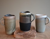 Ceramic travel mug, 16oz, Custom Engraving, MADE TO ORDER