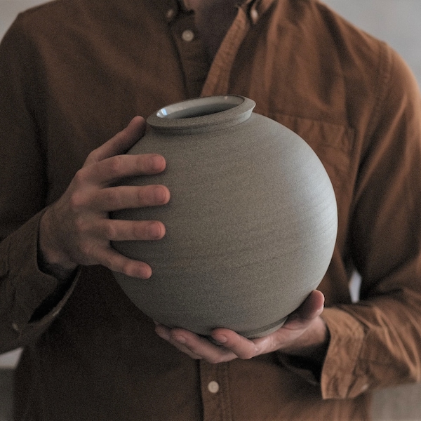 Moon Jar, MADE TO ORDER, Stoneware Vase