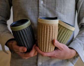 Ceramic travel mug, 14oz
