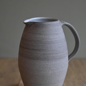 Large Ceramic Pitcher, 2 liter Jug, Ceramic Wine Decanter, Beautiful Pottery