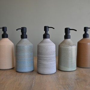 Soap Dispenser, Handmade Ceramics
