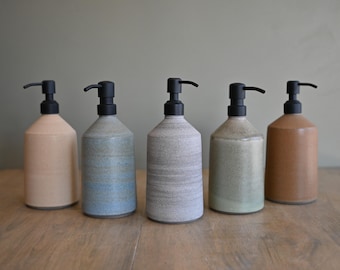 Soap Dispenser, Handmade Ceramics