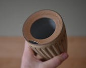 Splash Proof Travel Mug with Sip Hole, Ceramic Coffee Tumbler, Handmade Pottery