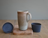 Ceramic travel mug, 16oz, Custom Engraving