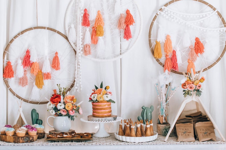 Mini Teepee Woodland Baby Shower Centerpiece Decorations Etsy