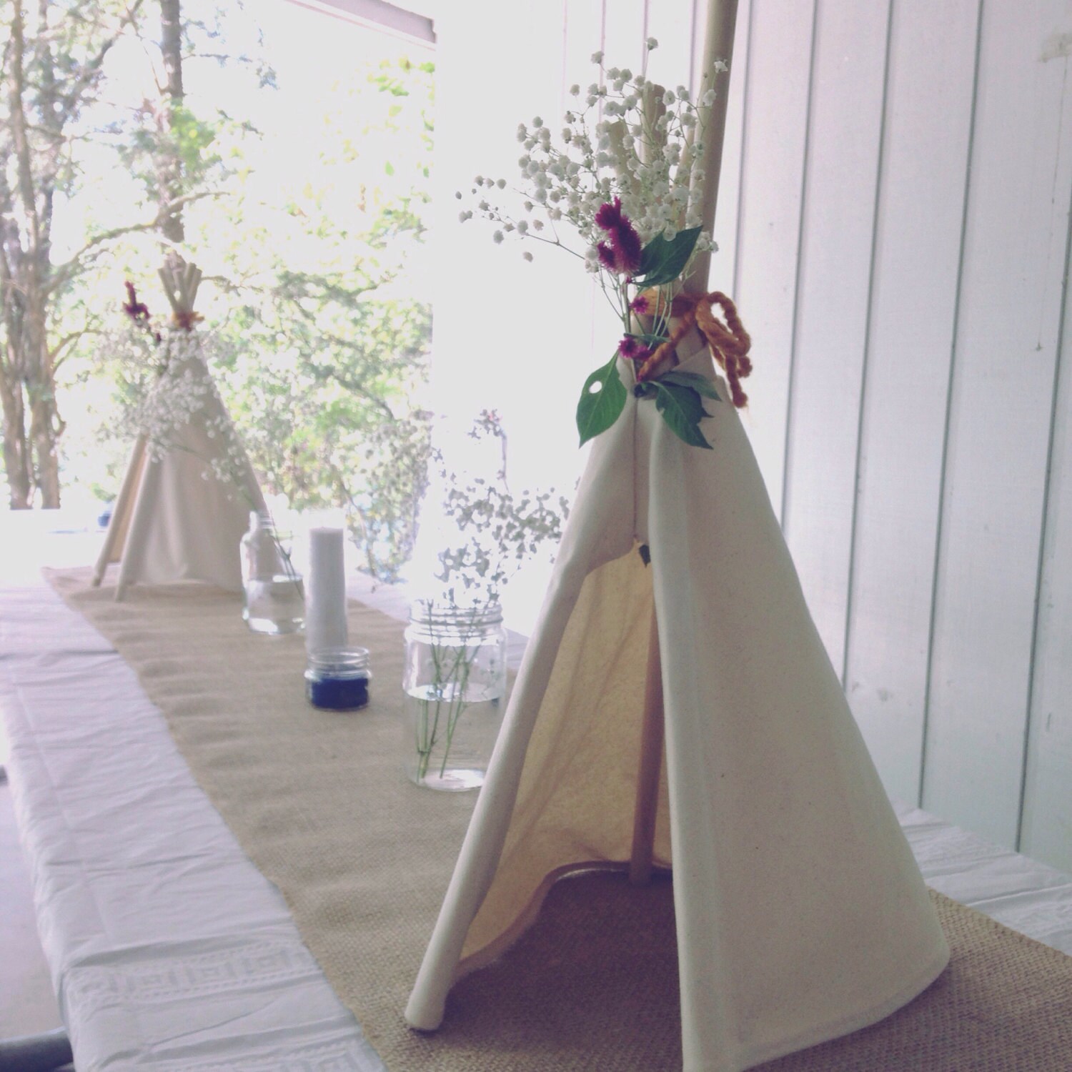 Birthday Teepee Camping Boho Themed Party Decor Native Etsy