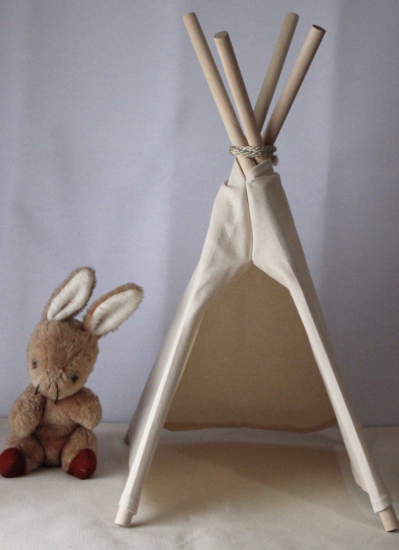 Teepee boho baby shower table decoration centerpiece handmade teepee decoration image 5