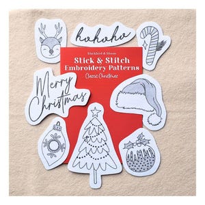 Christmas Embroidery Stick and Stitch Patches: Festive DIY Patterns