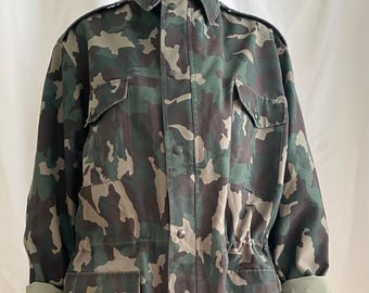 Jaqueta camuflada oversized | Jaqueta militar tamanho XL