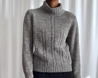 Grey turtleneck sweater