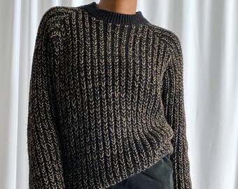 Vintage Black fisherman sweater