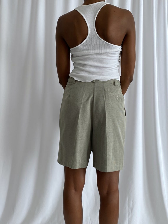 Green bermuda shorts - image 6