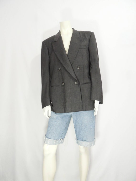 Double Breasted Grey Blazer