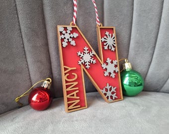 Adorno navideño personalizado para el árbol, bola navideña personalizada, regalo navideño personalizado
