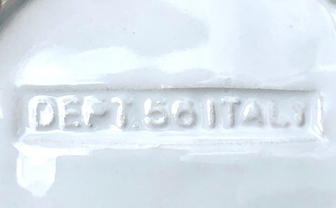 Vintage Weißer Gewebter Porzellankorb Made in Italy | Etsy