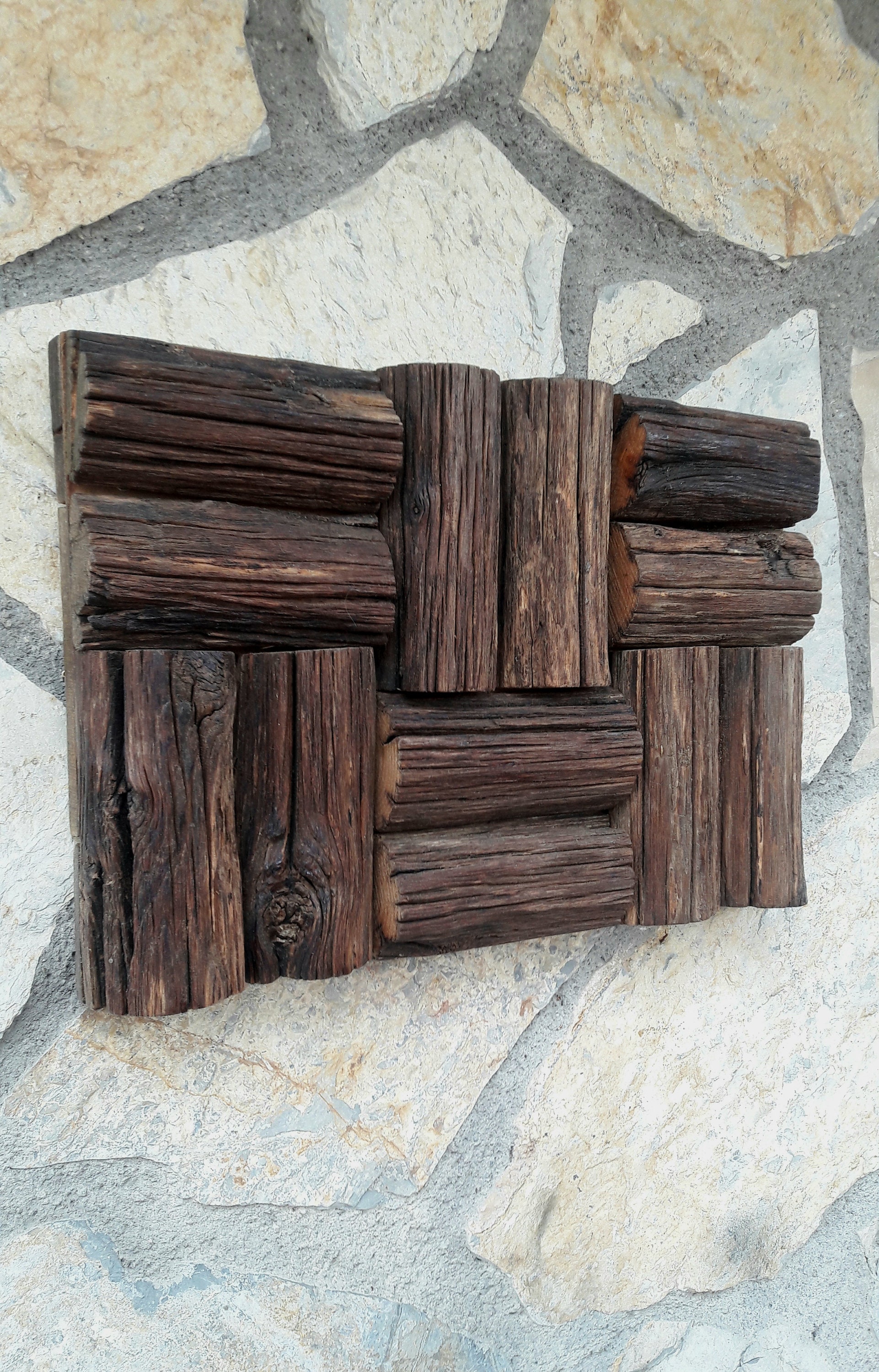 Wall board made of old oak tree rustic wallboard decorative Etsy