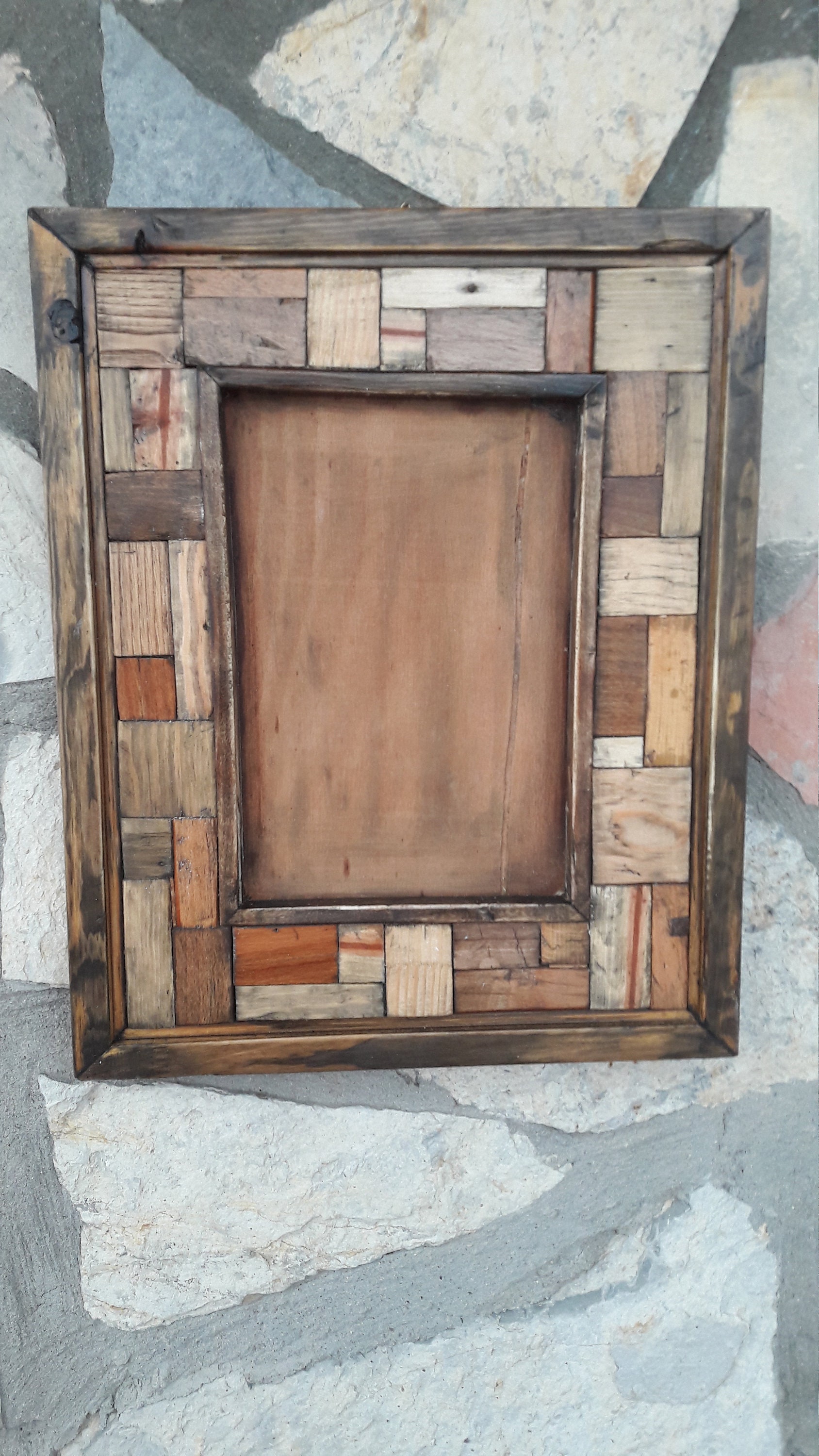 Rustic Handmade Wood Frame, Decorative Wood Frame, Woodframe, Antique