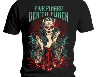 Five Finger Death Punch-Knucklehead Glow Mens Basic Short Sleeve Music Band Shirt Shirt Black Five Finger Death Punch-Knucklehead Glow Mens Basic Short Sleeve Music Band Shirt Shirt Black