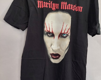 Marilyn Manson Red Lips Rock Heavy Metal OFFICIAL Tee T-Shirt Mens Unisex