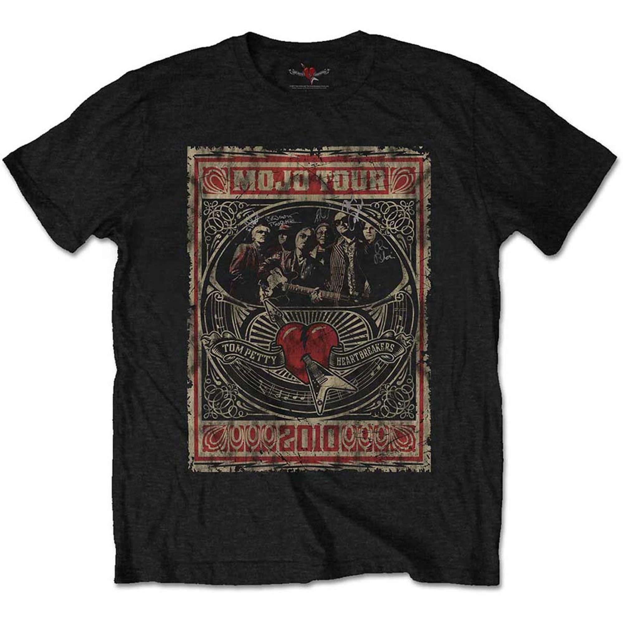 Discover Tom Petty and the Heartbreakers Mojo Tour 2010 T-Shirt