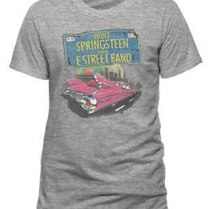 Bruce Springsteen Pink Cadillac E Street Band OFFICIAL Tee T-Shirt Mens Unisex