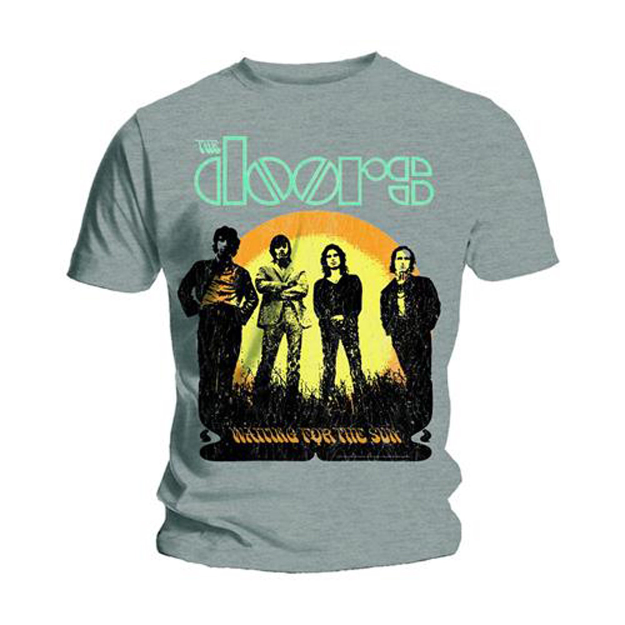 Discover The Doors Waiting for the Sun Jim Morrison Grey Official Tee T-Shirt
