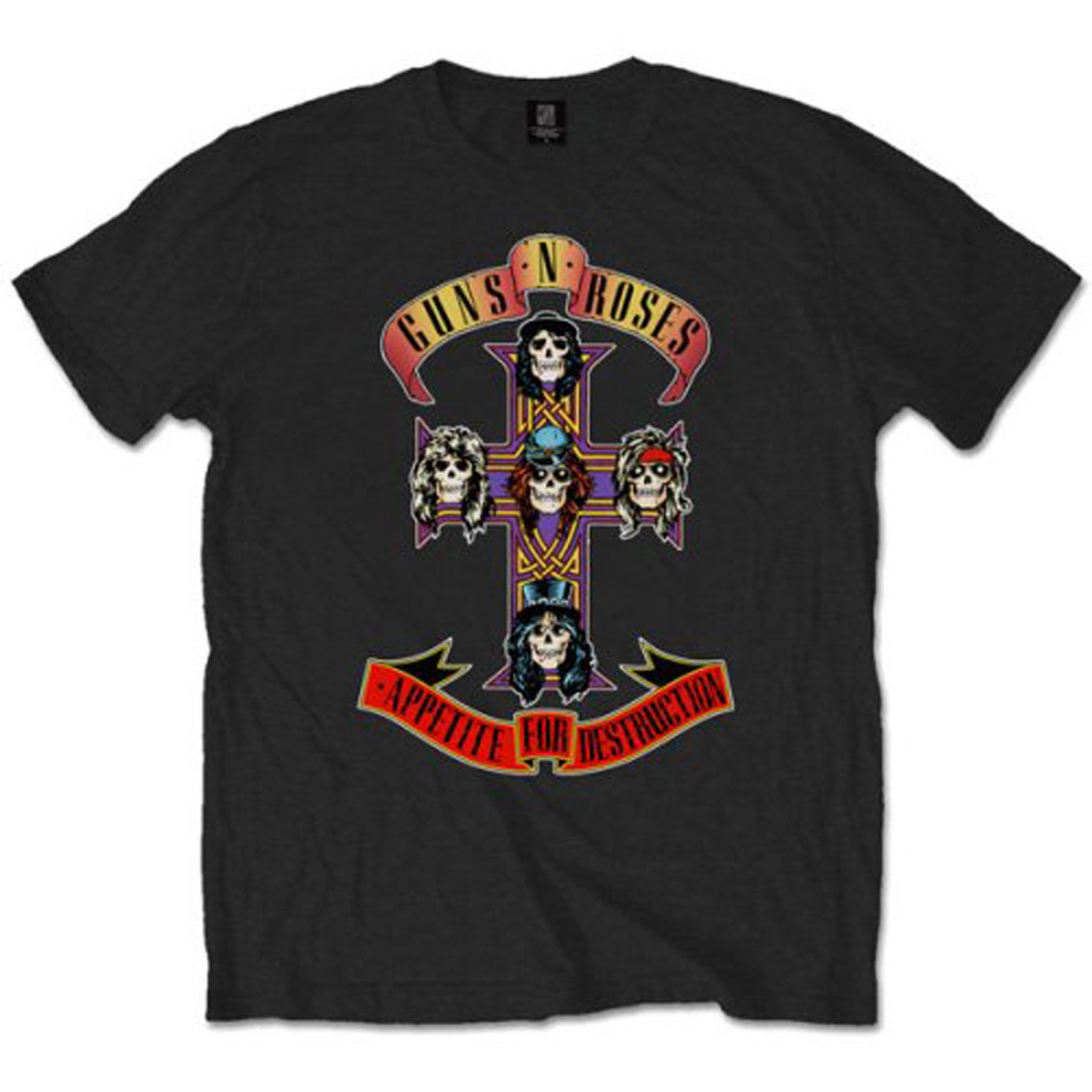 Guns n Roses Appetite for Destruction Rock Official Tee T-shirt