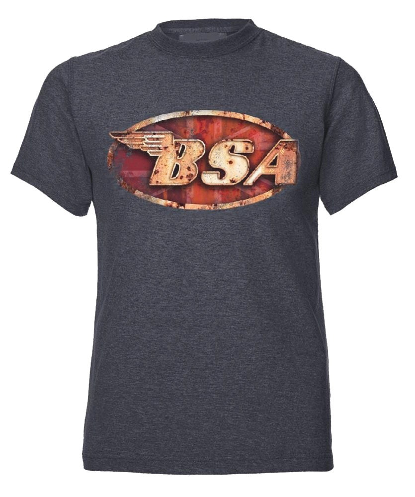 Image of Bsa Logo British Motorcycles Bike Motorbike Official Tee T-Shirt Mens Unisex
