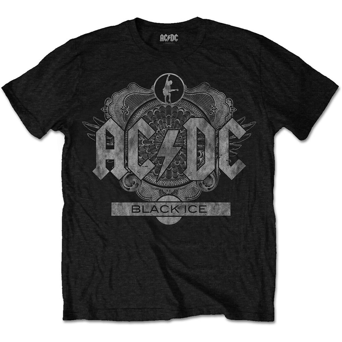 AC/DC Black Ice Angus Young Brian Johnson Rock OFFICIAL Tee - Etsy UK